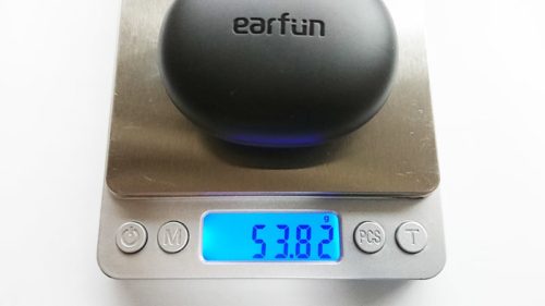 earfun-Air-pro2の充電ケースと本体の重量1