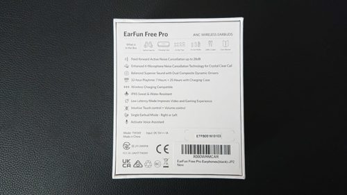 earfun free proのパッケージ3