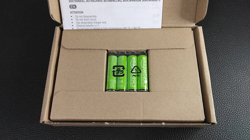 アマゾンベーシックの単4電池のパッケージ1