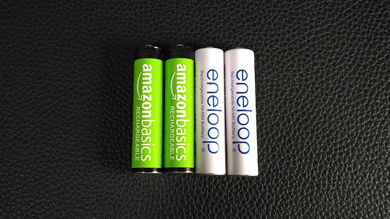 アマゾンベーシックの単4電池とエネループの比較