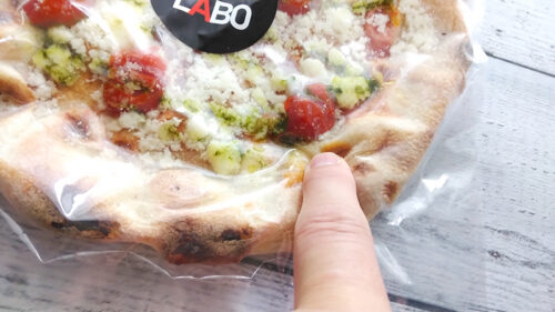 PIZZA LABOの冷凍ピザの「Tamaki」の解凍した画像