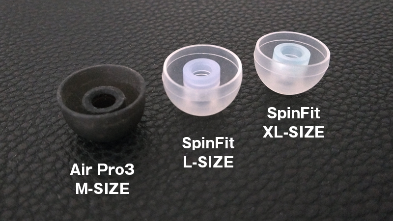 SpinFit CP360のXLサイズ比較2