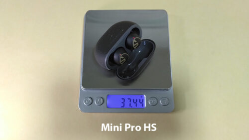 soundpeats mini pro HSの重量2