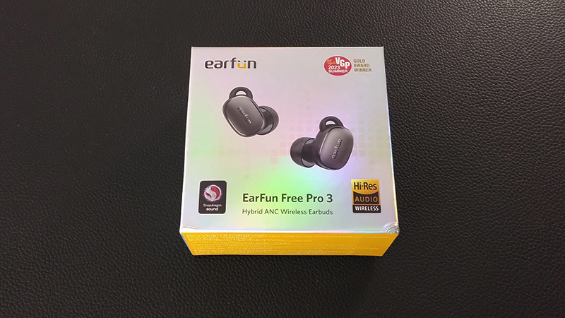 earfun free pro3のパッケージ1
