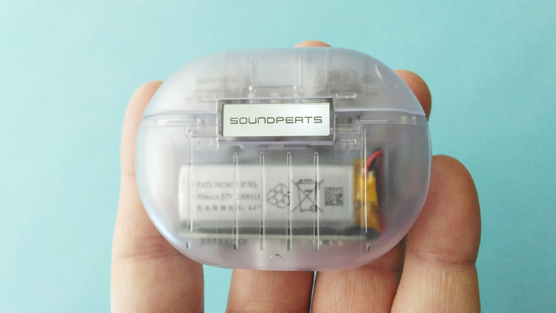 SOUNDPEATS Capsule3 Proの透けてる電池部分のデザインはNG