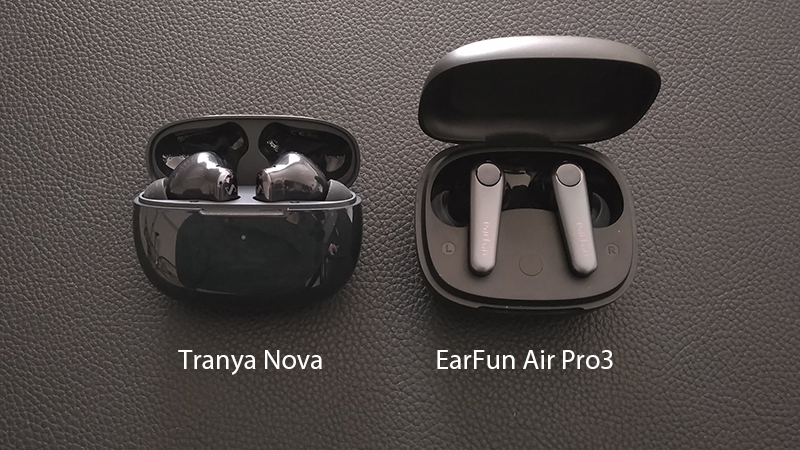 Tranya NovaとEarFun Air Pro3との比較1