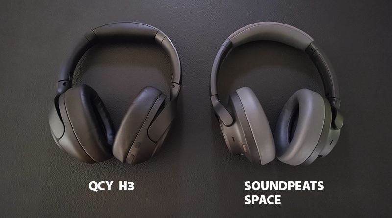 QCYのヘッドフォンH3とSOUNDPEATS SPACEとの比較3